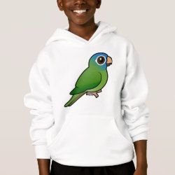 Birdorable Blue-crowned Conure Girls' American Apparel Fine Jersey T-Shirt