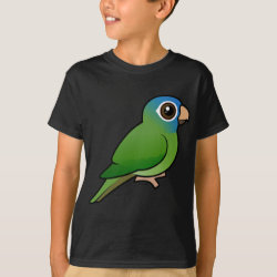 Birdorable Blue-crowned Conure Kids' Hanes TAGLESS® T-Shirt