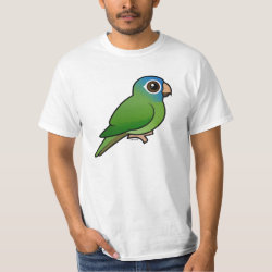 Birdorable Blue-crowned Conure Men's Crew Value T-Shirt
