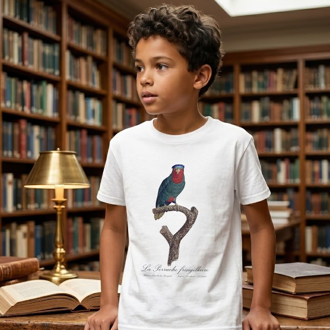 Blue-Crowned Lorikeet, Vini Australis T-Shirt (Blue-Crowned Lorikeet, Vini Australis. Boy Basic White T-Shirt)