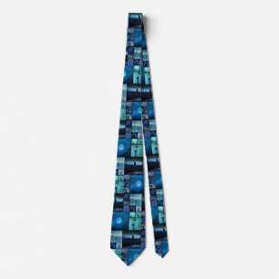 Blue Crows Mirage Neck Tie