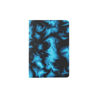 Blue Crumple Passport Holder
