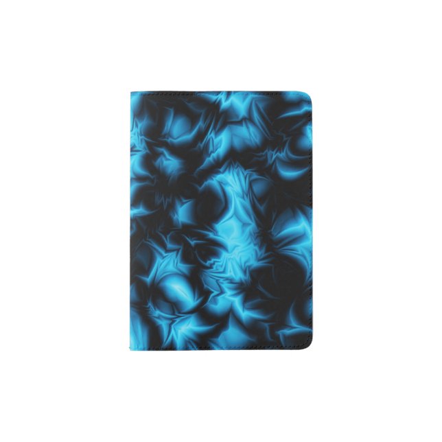 Blue Crumple Passport Holder (Front)
