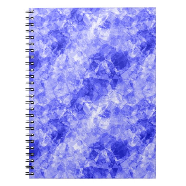 Blue Crumpled Texture Notebook (Front)