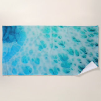 Blue Crush - Abstract Coastal Artwork Beach Towel