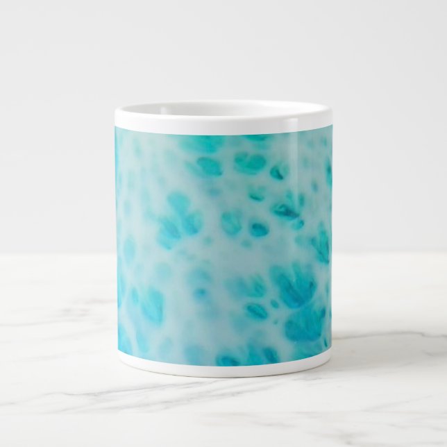 Blue Crush - Abstract Coastal Artwork  Giant Coffee Mug (Front)