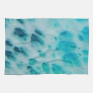 Blue Crush - Abstract Coastal Artwork Kitchen Towel