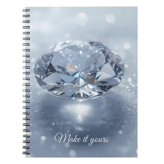 Blue Crystal Art Case – Personalized for Meaningfu Notebook (Front)