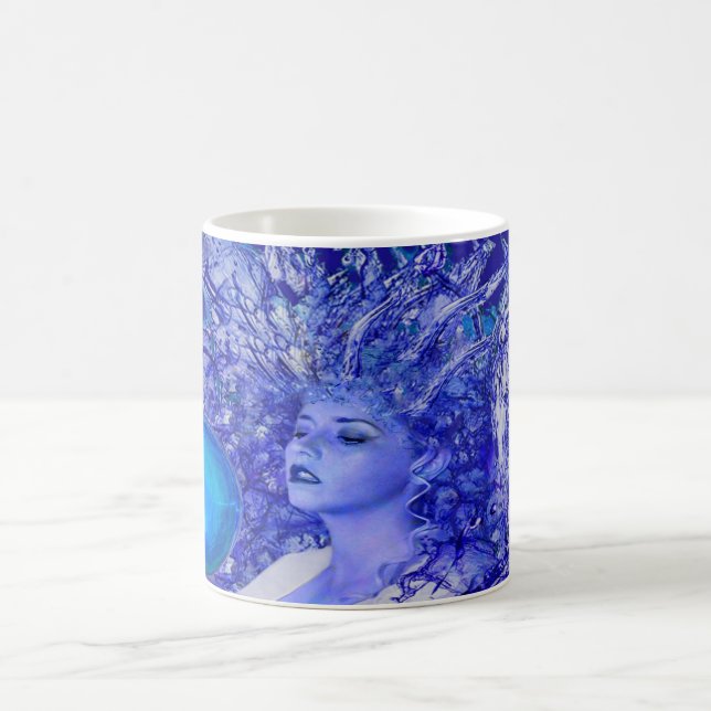 Blue Crystal Coffee Mug (Center)
