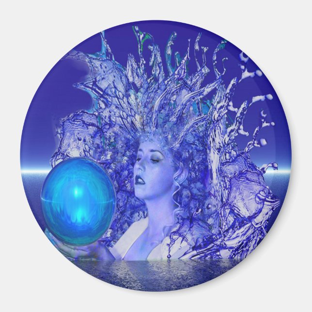 Blue Crystal Magnet (Front)