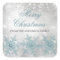 Blue Crystal Snowflake Christmas Sticker