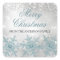 Blue Crystal Snowflake Christmas Sticker
