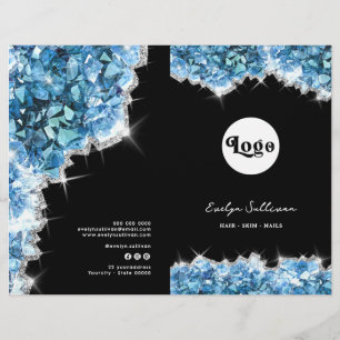 Blue crystals service menu brochure
