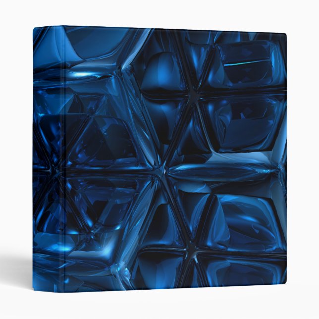 Blue Cubes Avery Binder (Front/Spine)