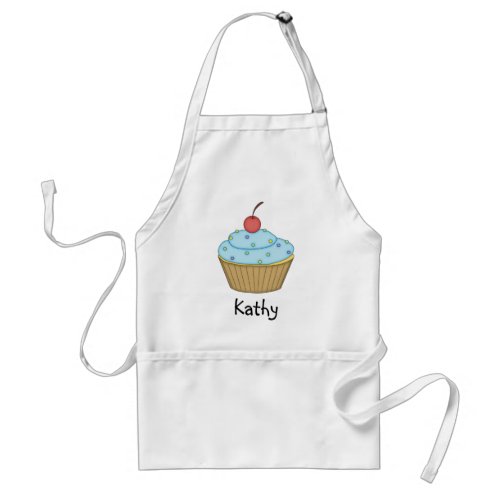 Blue Cupcake Apron