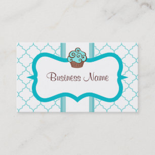 Blue Cupcake Business Card