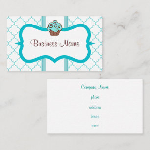 Blue Cupcake Business Card