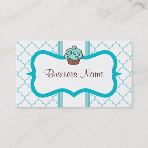 Blue Cupcake Business Card