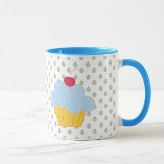 Blue Cupcake Mug