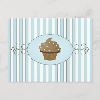 Blue Cupcake Postcard