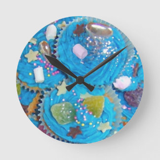 Blue Cupcakes clock