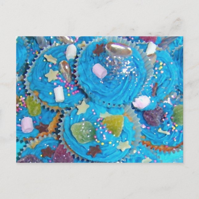 Blue Cupcakes postcard (Front)