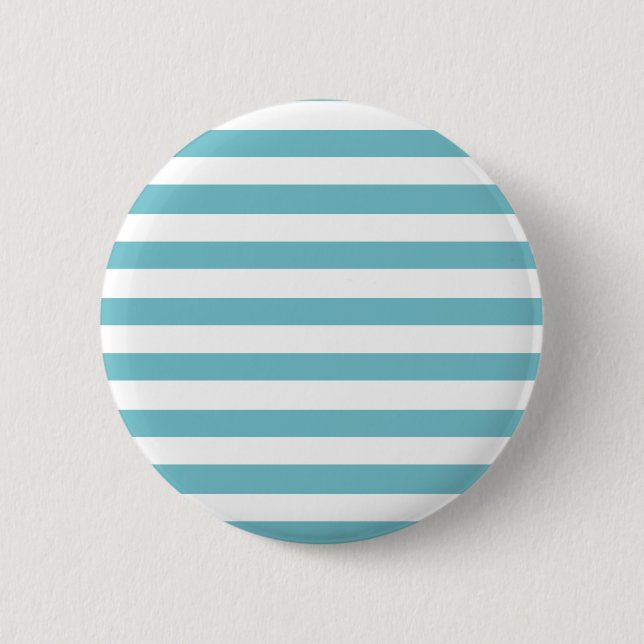 Blue Curacao And White Stripes Button (Front)