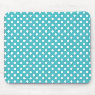 Blue Curacao Medium Polka Dot Mousepad