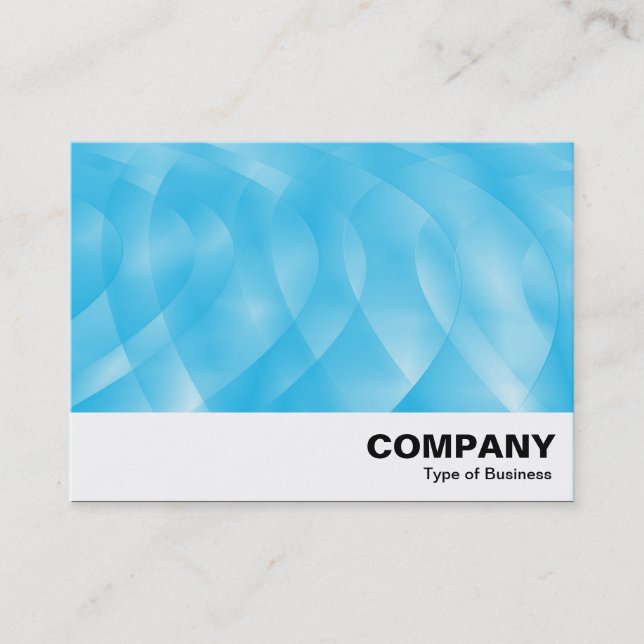 Blue Curves Business Card (Front)