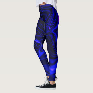 Blue curves in blue image turning. leggings