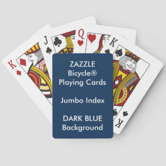 BLUE Custom Bicycle® Jumbo Index Playing Cards