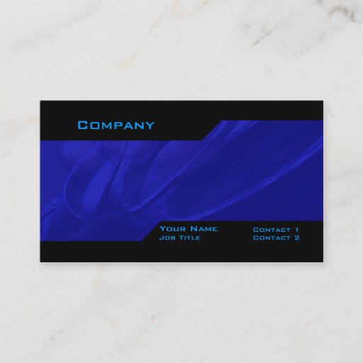 Customizable Blue Custom Business Card