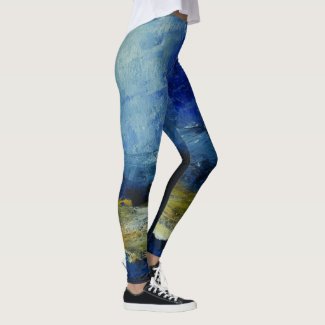 Blue Custom Leggings