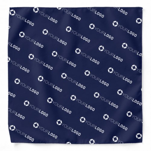 Blue Custom Logo business branded promotional Bandana