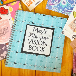 Blue Custom Name Birthday Vision Book