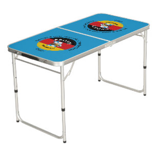 Blue Custom OKTOBERFEST Beer Pong Table