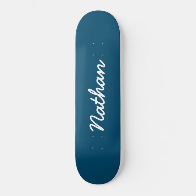 Blue Customizable Skateboard (Front)