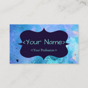 Blue Customizeable Spiritual Buisness Card