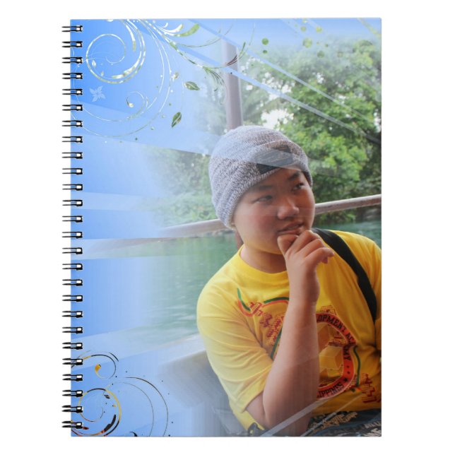 blue customized notebook (Front)