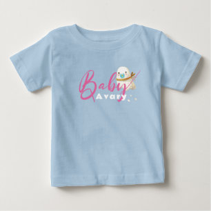 Blue Cute Baby Ghost Pacifier Scarf Boo T-Shirt