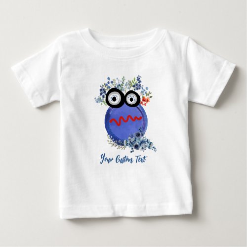 Blue Cute Collection of Little Guys Personalize Baby T_Shirt