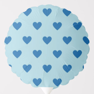 Blue Cute Simple Heart Pattern Balloon