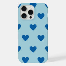 Blue Cute Simple Heart Pattern
