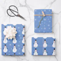 Cute Snowmen Tissue Paper, Zazzle