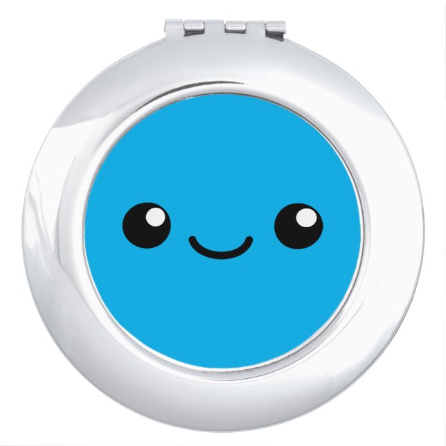 Blue Cutie Compact Mirror (Front)