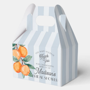 Blue Cutie Her Main Squeeze Citrus Bridal Shower Favor Boxes