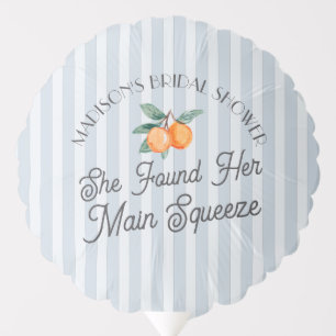 Blue Cutie Main Squeeze Citrus Bridal Shower Balloon