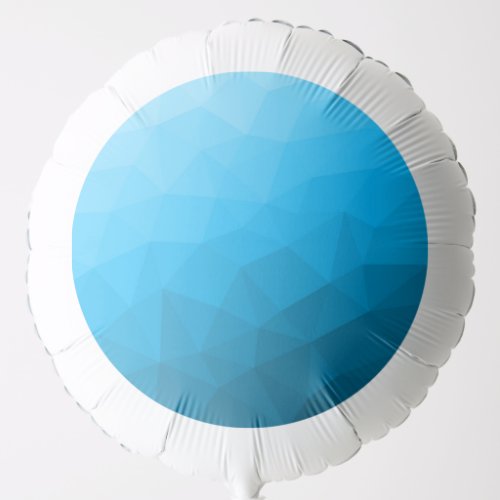 Blue cyan gradient geometric mesh pattern Triangle Balloon