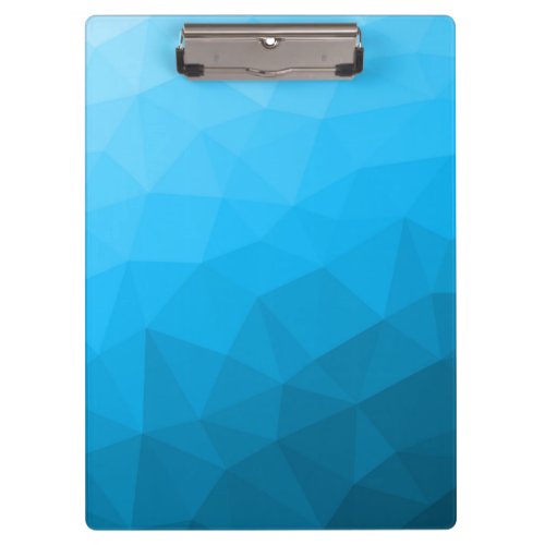 Blue cyan gradient geometric mesh pattern Triangle Clipboard