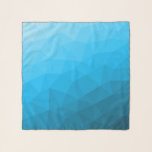 Blue cyan gradient geometric mesh pattern Triangle Scarf<br><div class="desc">Triangle geometric mesh with light dark blue ombre gradient. 
pattern,  ombre,  mesh,  triangles,  geometry,  geometric,  gradient,  cool,  triangle,  bright,  blue,  cyan</div>